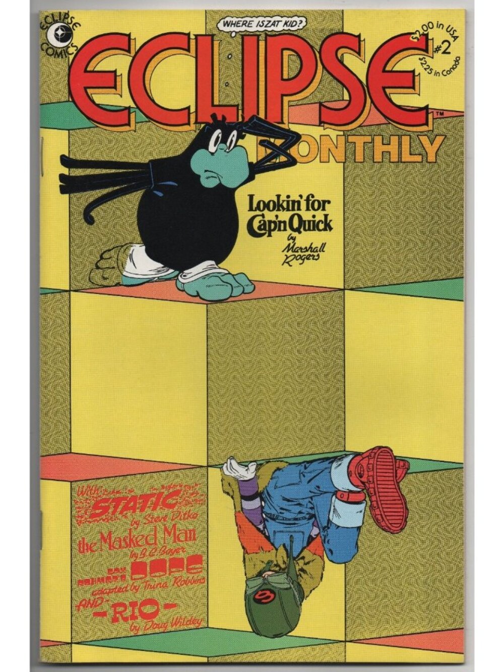 Eclipse Monthly 2 Eclipse Comics 1983 VF 8.0 Cap'n Quick Steve Ditko
